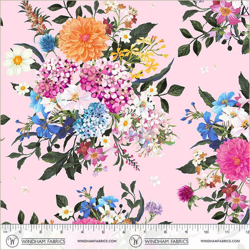 Petal Bountiful Bouquets Midnight Blooms Cotton 44"/45" Fabric Per Yard - Choice Fabrics55100-11