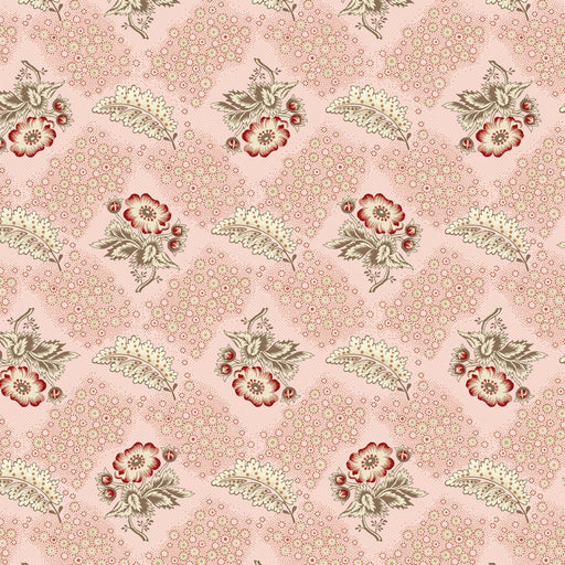 Pink Floral Trellis Lost Gardens of Heligan Cotton 43"/44" Fabric Per Yard - Choice FabricsHEG-3591-22