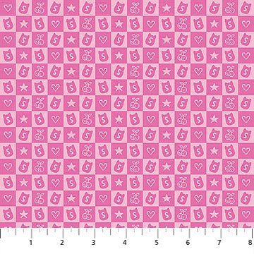 Pink Joyful 44"/45" Cotton Fabric Per Yard - Choice FabricsSQ1029-22