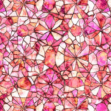 Pink Mosaic Blender Lumenique 44"/45" Cotton Fabric Per Yard - Choice Fabrics2600-31942-P