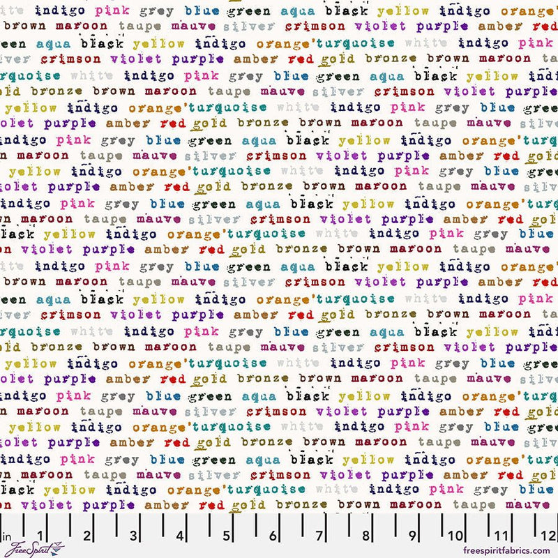 Polychrome Paper Stamped Cotton 44"/45" Fabric Per Yard - Choice FabricsPWSE052.PAPER