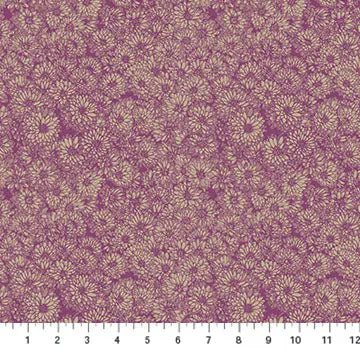 Purple Dahlias Indelible by Anna Maria for Northcott Cotton 44"/45" Fabric Per Yard - Choice FabricsAMT1002-84V