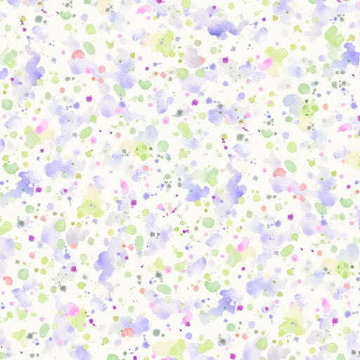Purple Green Paint Splatter Cotton Wideback Fabric per yard - Choice FabricsSSPW-5786-CG