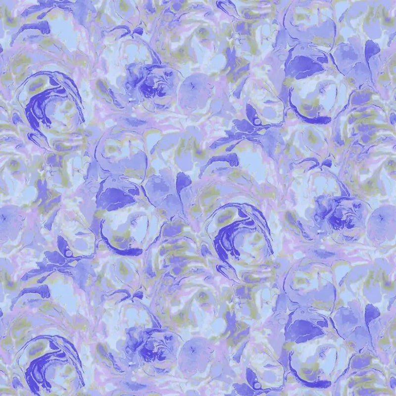 Purple Hydrangea Paint Swirls Cotton Wideback Fabric per yard - Choice FabricsHEG1818-50