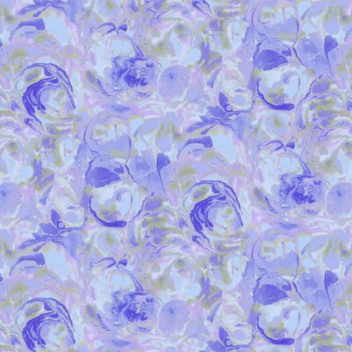 Purple Hydrangea Paint Swirls Cotton Wideback Fabric per yard - Choice FabricsHEG1818-50