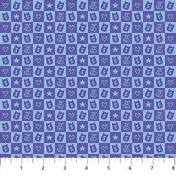 Purple Joyful 44"/45" Cotton Fabric Per Yard - Choice FabricsSQ1029-82