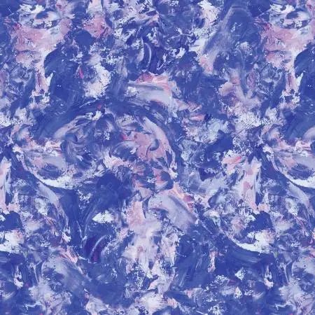 Purple Paint Splash Royal Cotton Wideback Fabric per yard - Choice Fabrics14162W-55B