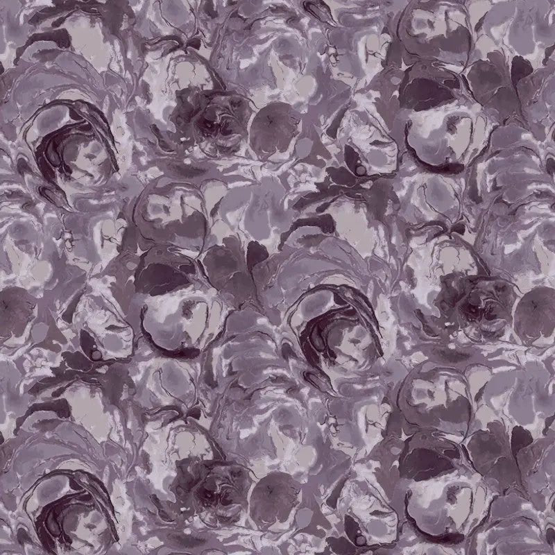 Purple Quarry Paint Swirls Cotton Wideback Fabric per yard - Choice FabricsHEG1818-34