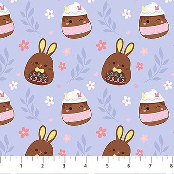 Purple Tossed Springtime Squishmallows Cotton 44"/45" Fabric Per Yard - Choice FabricsSQ1013-80