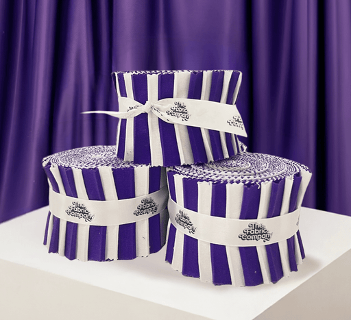 Supreme Solids - 2.5" Roll - Purple & White (20 cuts) - Choice FabricsTFC-PURP-002