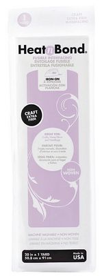 HeatnBond Craft Extra Firm Fusible Interfacing White 20 in x 1 yd - Choice FabricsQ2134