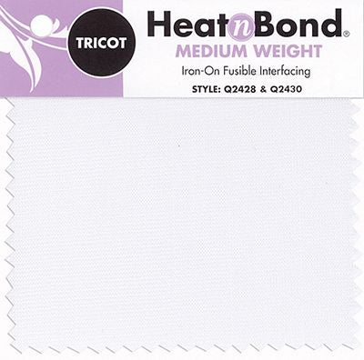 HeatnBond Medium Weight Tricot Fusible Interfacing White 20 in x 25 yd - Choice FabricsQ2428