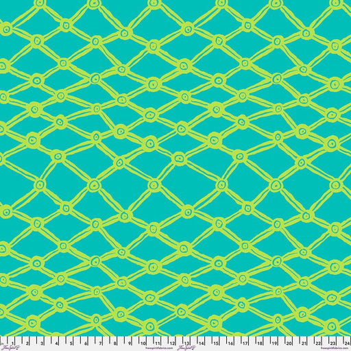 Kaffe Fassett Collective Aqua Nets 108" Cotton Wideback Fabric Per Yard - Choice FabricsQBBM006.AQUA