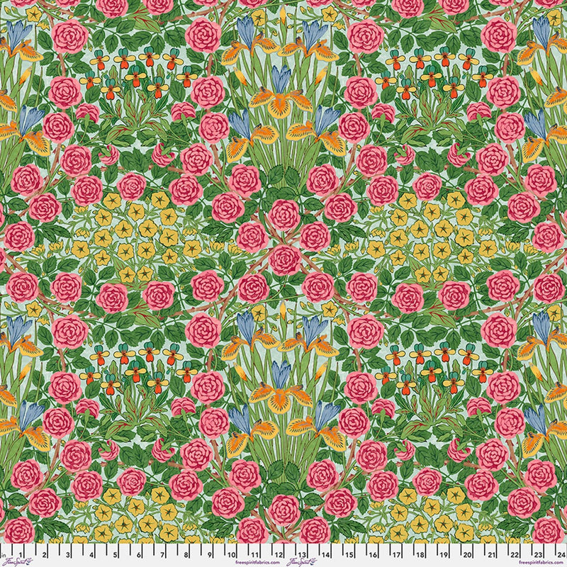 Campanula Seaglass Bedford Park 108" Cotton Wideback Fabric per yard - Choice FabricsQBWM011.SEAGLASS