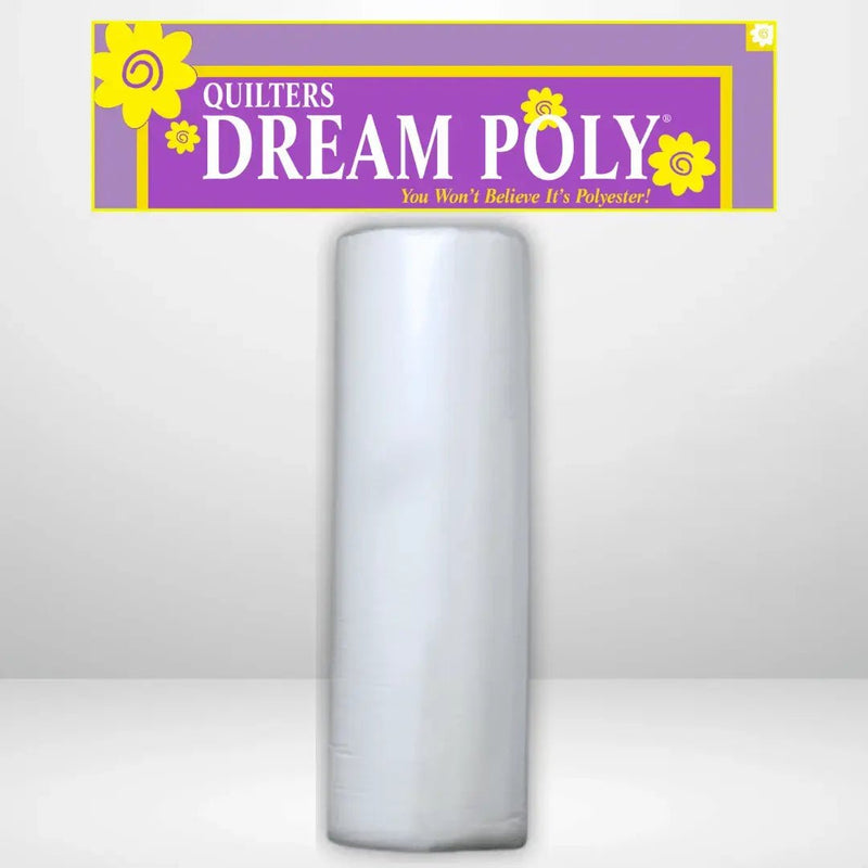 Quilters Dream Deluxe White Poly Batting King Roll - 120" x 25 yards - Choice FabricsQDDS-P6KR