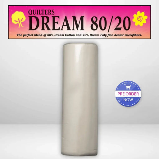 Quilters Dream Select Natural 80/20 Batting King Roll - 120" x 30 yards - Choice FabricsQDDS-ENKR