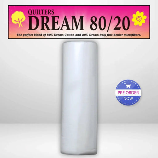 Quilters Dream Select White 80/20 Batting Queen Roll - 93" x 30 yards - AVAILABLE FOR PRE - ORDER - ROUGHLY 8 WEEKS - Choice FabricsQDDS-EWQR