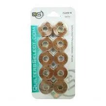 Quilters Select Bobbins - Class 15 - HARVEST BROWN - Choice FabricsRNKDS-QB0745