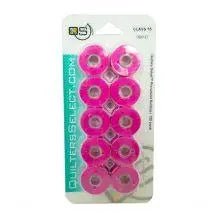 Quilters Select Bobbins - Class 15 - HOT PINK - Choice FabricsRNKDS-QB0127
