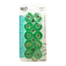 Quilters Select Bobbins - Class 15 - IRISH GREEN - Choice FabricsRNKDS-QB0233