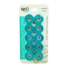 Quilters Select Bobbins - Class 15 - ITALIAN BLUE - Choice FabricsRNKDS-QB0393
