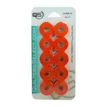 Quilters Select Bobbins - Class 15 - ORANGE - Choice FabricsRNKDS-QB0172