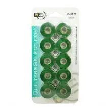 Quilters Select Bobbins - Class 15 - WREATH GREEN - Choice FabricsRNKDS-QB0206