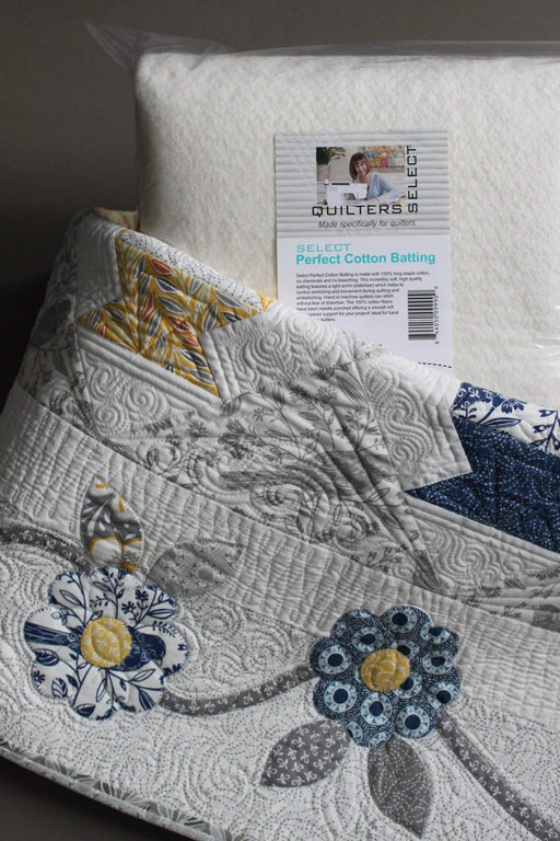 Quilters Select Perfect Cotton Batting 122" x 122" - King Cut - Choice FabricsRNKDS-QSPC2-KING