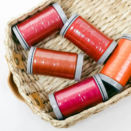 Quilters Select Thread - Tube of 5 colors 400M - ROUGE POPPIES MAGENTA SUNSET AUTUMN LEAVES - Choice FabricsRNKDS-QST60-TUBE7