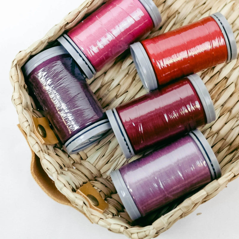 Quilters Select Thread - Tube of 5 colors 400M - SUGAR PLUM CHERRY BLOSSOM MERLOT GARNET AMETHYST - Choice FabricsRNKDS-QST60-TUBE5