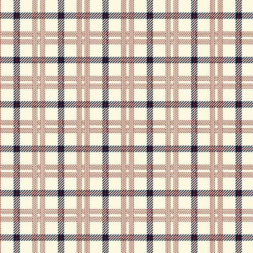 Cream Primo Plaids: Americana Cotton Flannel 44"/45" Fabric Per Yard - Choice FabricsR091421-CREAM