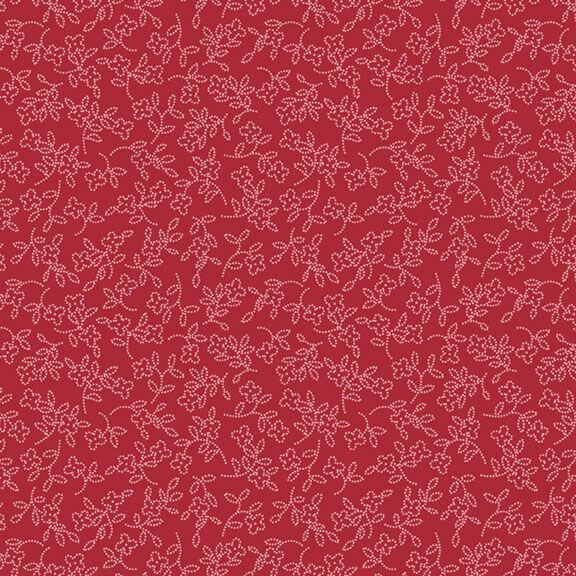 Cottage Florals - Dotted Blossom - Red - Choice FabricsR261214D-RED