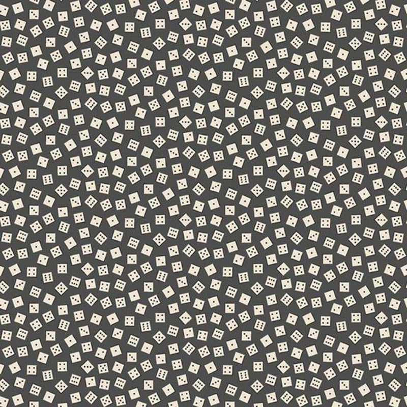 Full House - Tossed Dice - Charcoal - Choice FabricsR751279D-CHARCOAL