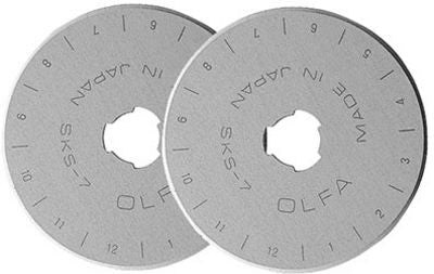 OLFA 45mm Rotary Cutter Replacement Blades, 2 Pack - Choice FabricsRB45-2