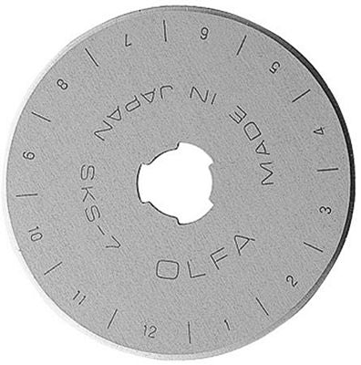 OLFA 45mm Rotary Cutter Replacement Blades, 5 Pack - Choice FabricsRB45-5