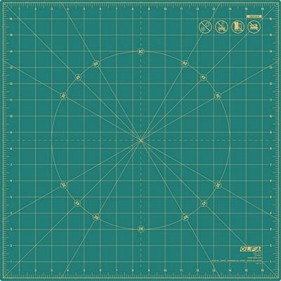 OLFA Rotating Self-Healing Cutting Mat Green 17 in x 17 in - Choice FabricsRM-17S-01