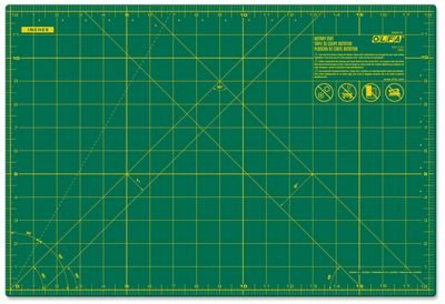OLFA Double-Sided Self-Healing Cutting Mat Green 12 in x 18 in - Choice FabricsRM-CG-01