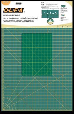OLFA Continuous Grid Cutting Mat Set Green 35 in x 70 in - Choice FabricsRM-CLIPS3-01
