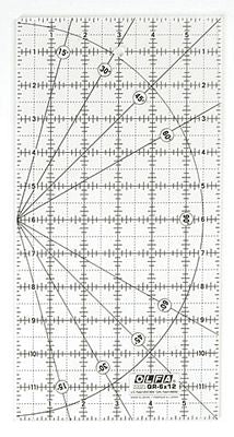 OLFA Frosted Quilting Ruler 6 in x 12 in - Choice FabricsRTF-612
