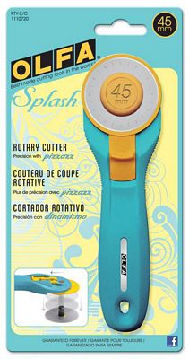 OLFA Splash Rotary Cutter 45mm Aqua