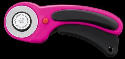 OLFA 45mm Ergonomic Rotary Cutter Magenta