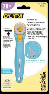 OLFA Quick-Change Rotary Cutter 28 mm Aqua - Choice FabricsRTY1CTKAQA