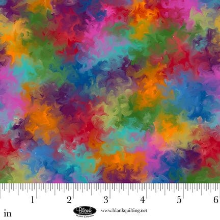 Red Color Splash Metro Mirage Cotton 44"/45" Fabric Per Yard - Choice FabricsMETROMIRAGE-B-4153-88