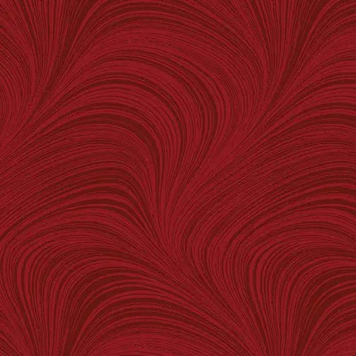 Red Medium Color Wave Texture Flannel Wideback Fabric per yard - Choice Fabrics2966WF-15