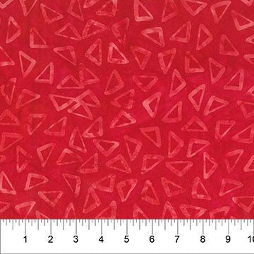 Red Scattered Triangle Celebration Cotton 44/45 Fabric Per Yard - Choice Fabrics83522-23