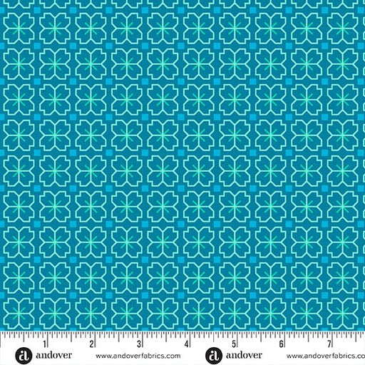 Reef Pixel Petals Color Pop Playground Cotton 44"/45" Fabric Per Yard - Choice FabricsA-1696-T