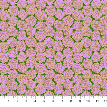 Rosette Lilac Yesterday Cotton 44"/45" Fabric Per Yard - Choice FabricsAMT159-83C