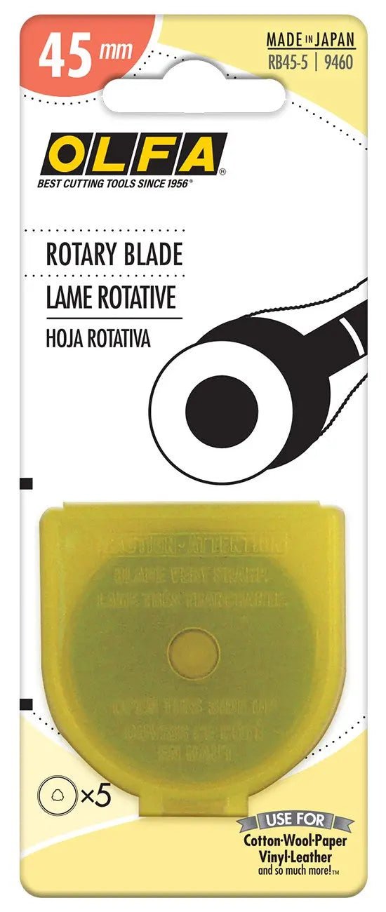 Rotary Blade 45mm 5ct - Choice FabricsCDS-RB45-5