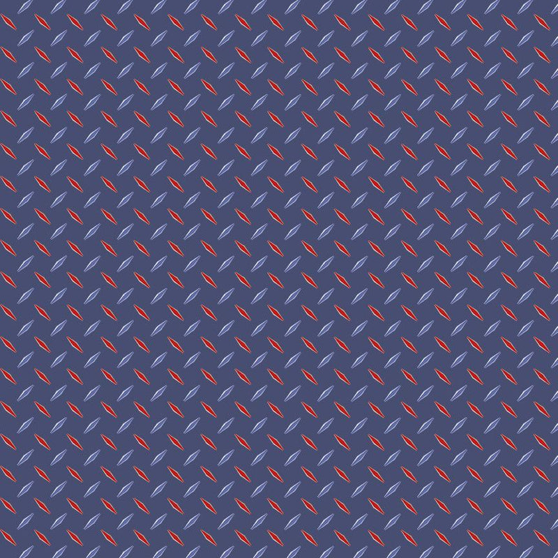 Royal Diamond Geo Path to Freedom Cotton 44"/45" Fabric Per Yard - Choice FabricsCQ-CD3919-ROYAL