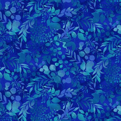 Royal Fern & Foliage Blissful Blooms Cotton 43"/44" Fabric Per Yard - Choice FabricsHEG-3570-77